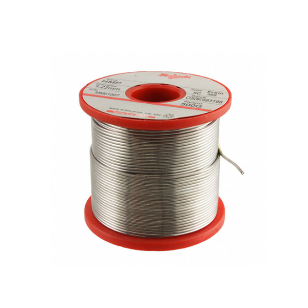 Leaded Rosin Activated (RA) Wire Solder Pb93.5Sn5Ag1.5 (93.5/5/1.5) 16 AWG, 18 SWG Spool, 17.64 oz (500g)