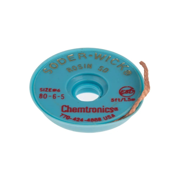 Chemtronics 1.5m Desoldering Braid, Width 5.3mm