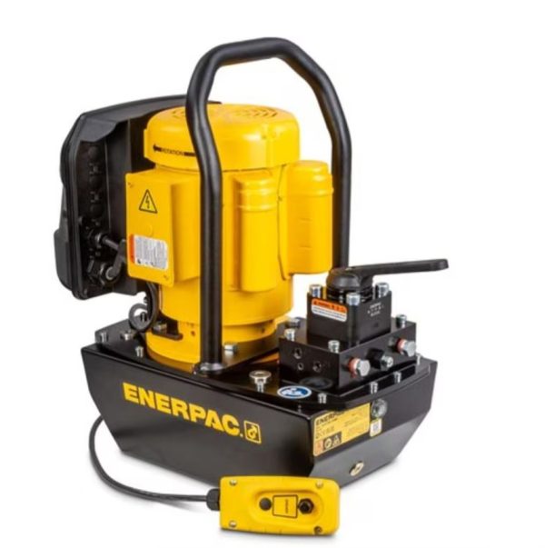 Enerpec ZE2408PB, Electric Hydraulic Pump, 4/3 Manual Valve with Pendant Control, 1.8 gallons Usable Oil, 115V